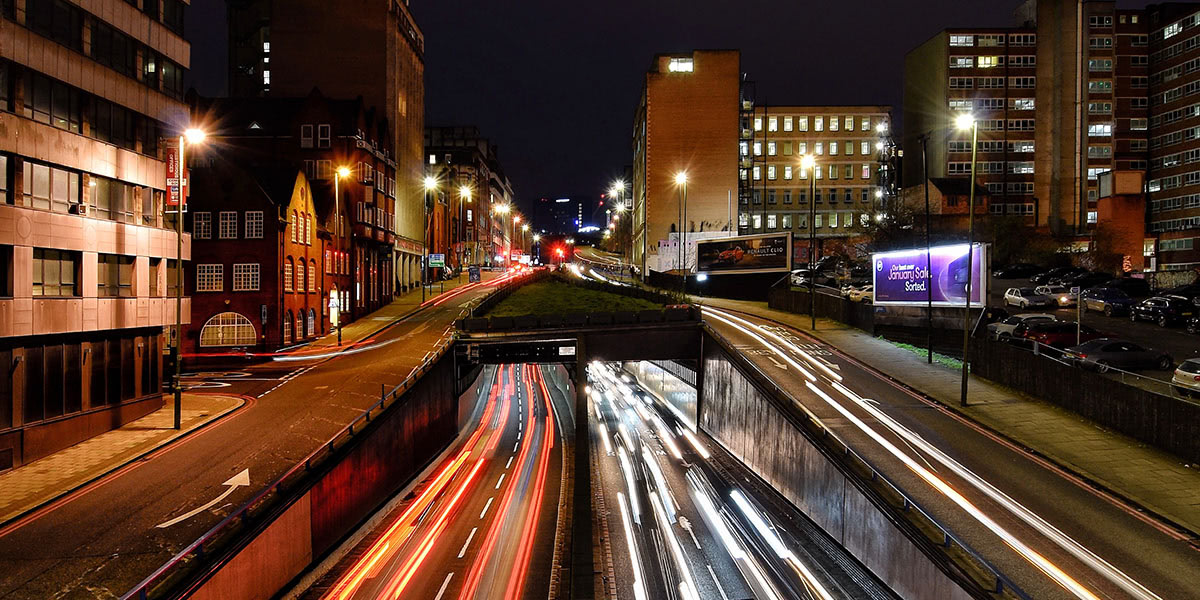 taxi drivers on a Birmingham street